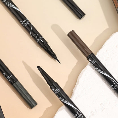 Forked Dual-ended Liquid Eyebrow Pencil