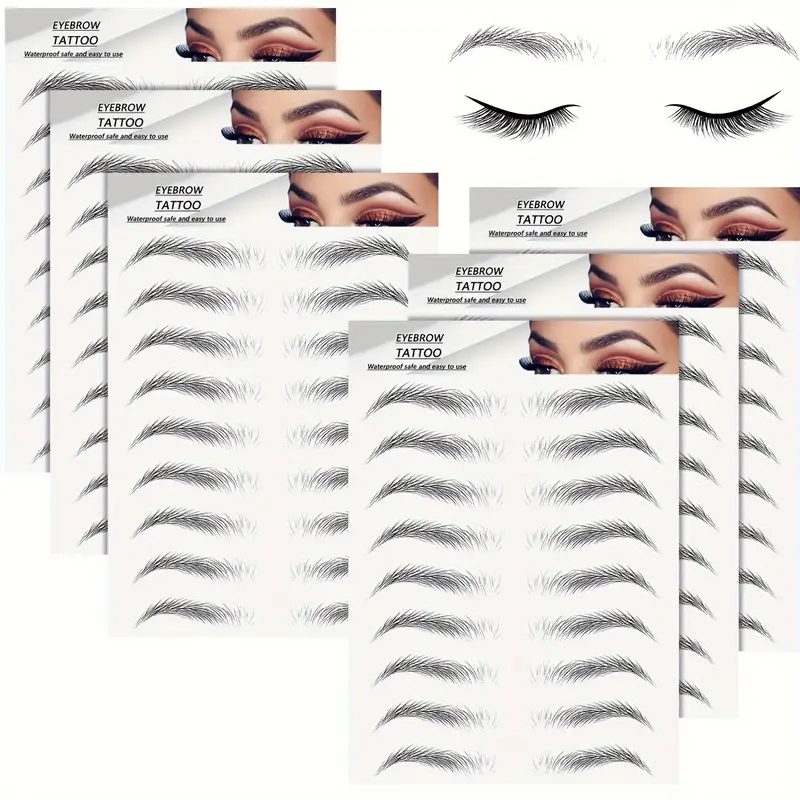 4D Hair-Like Waterproof Temporary Eyebrow Tattoo Sticker