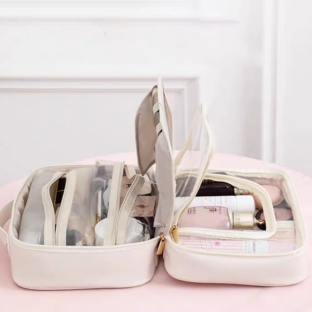 😍Perfect Organization! Multi-Compartment Toiletry Cosmetics Bag ✨