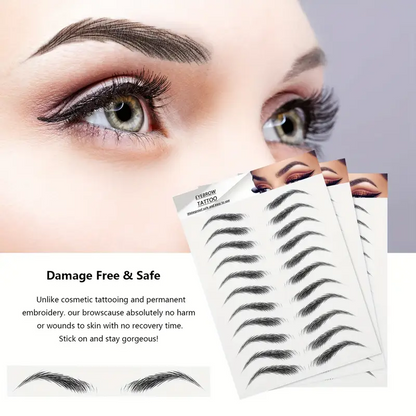 4D Hair-Like Waterproof Temporary Eyebrow Tattoo Sticker