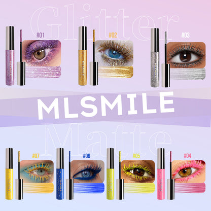 MLSMILE Pearlescent Fine Flash Waterproof Color Mascara