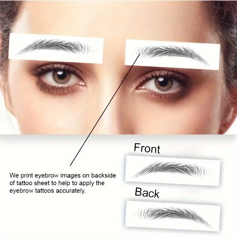 4D Hair-Like Waterproof Temporary Eyebrow Tattoo Sticker