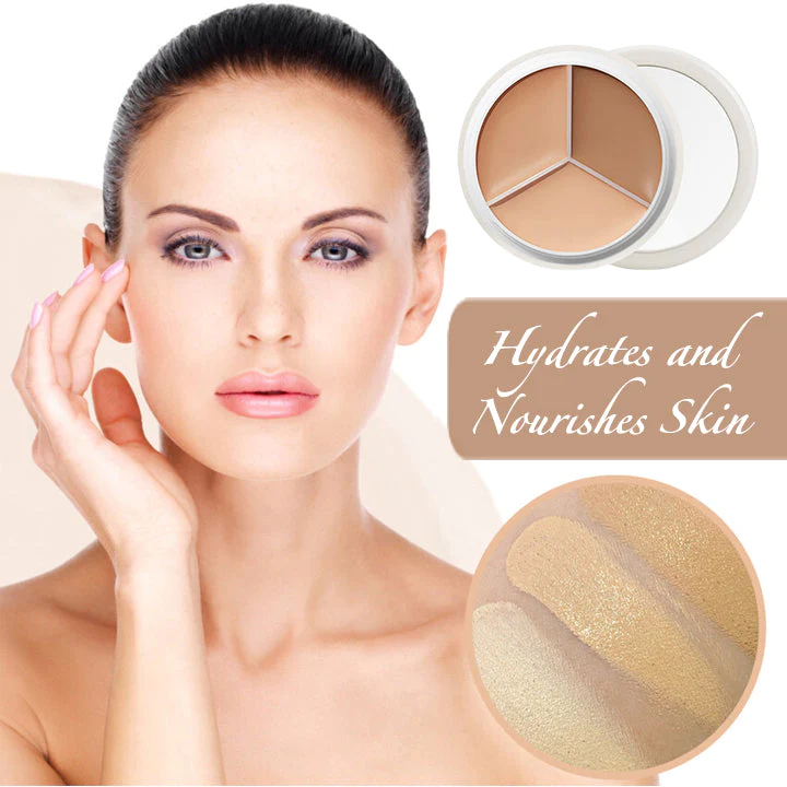 3-In-1 Contouring And Brighten Concealer Palette