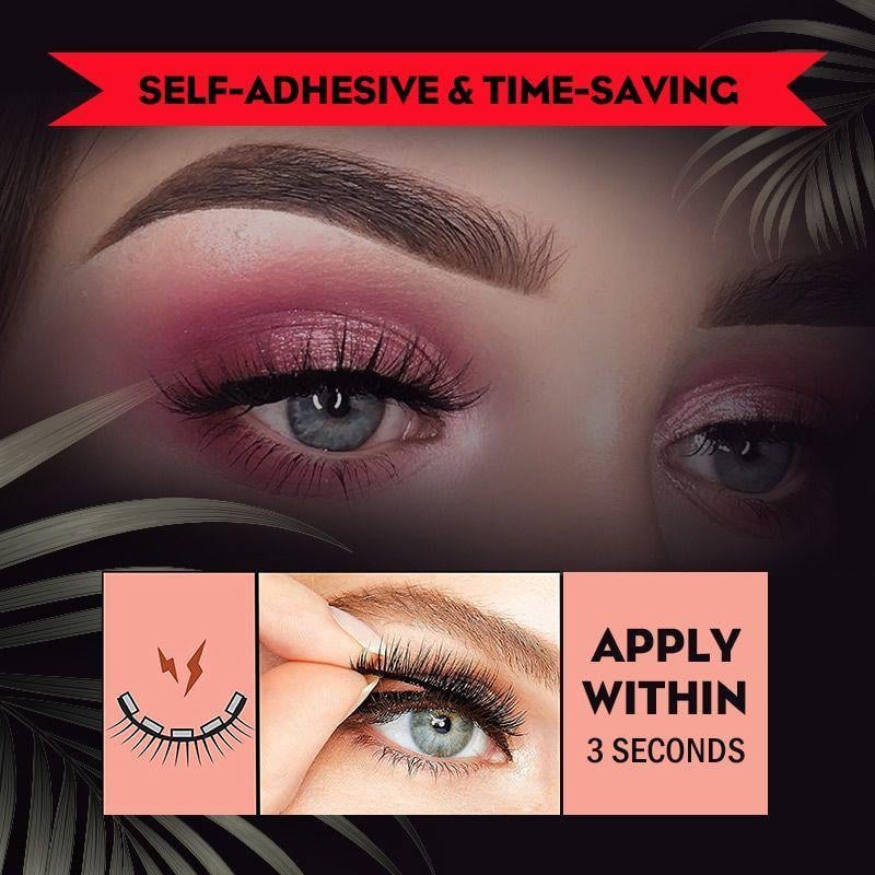 💃Reusable Self-Adhesive Eyelashes👁️(Buy 1 Get 1 Free)🔥(Free shipping for two full pieces)