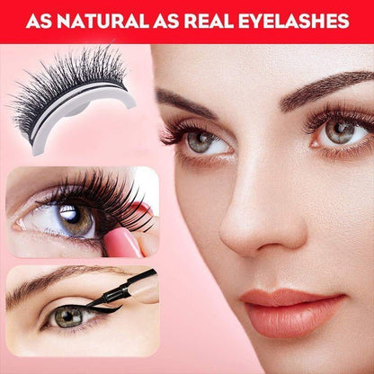 💃Reusable Self-Adhesive Eyelashes👁️(Buy 1 Get 1 Free)🔥(Free shipping for two full pieces)