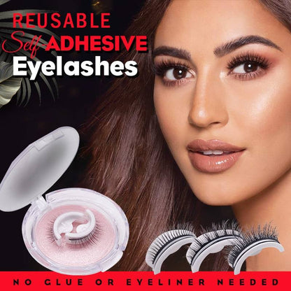 💃Reusable Self-Adhesive Eyelashes👁️(Buy 1 Get 1 Free)🔥(Free shipping for two full pieces)