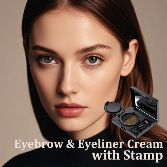 Eyebrow & Eyeliner Cream with Stamp(49% OFF)