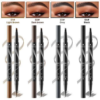 Forked Dual-ended Liquid Eyebrow Pencil